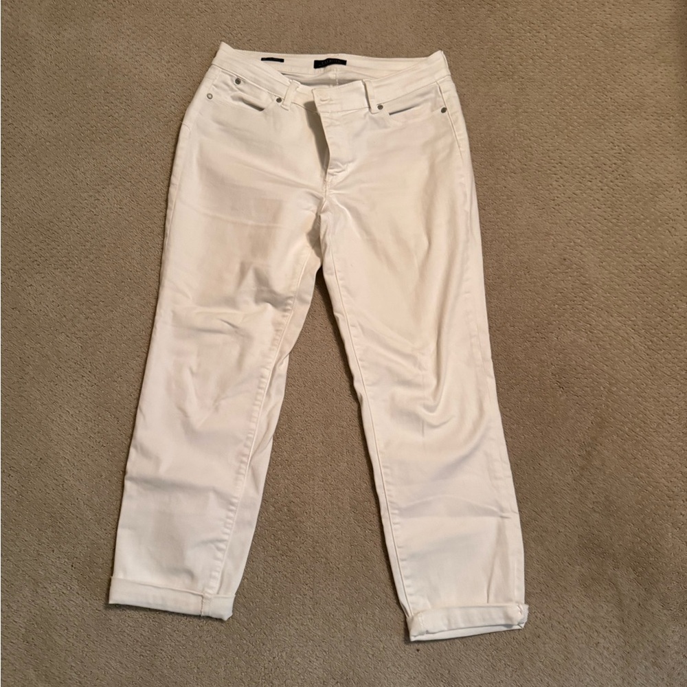 Talbots Women's Cream Straight Leg Jeans